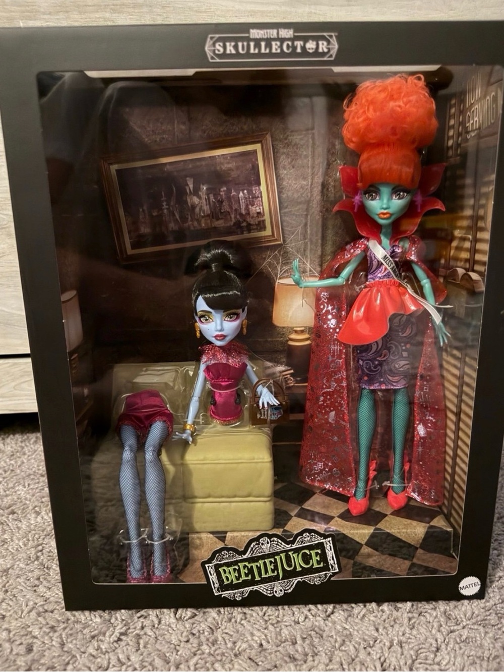 Monster High Skullector Beetlejuice waiting room 2-pack new in box